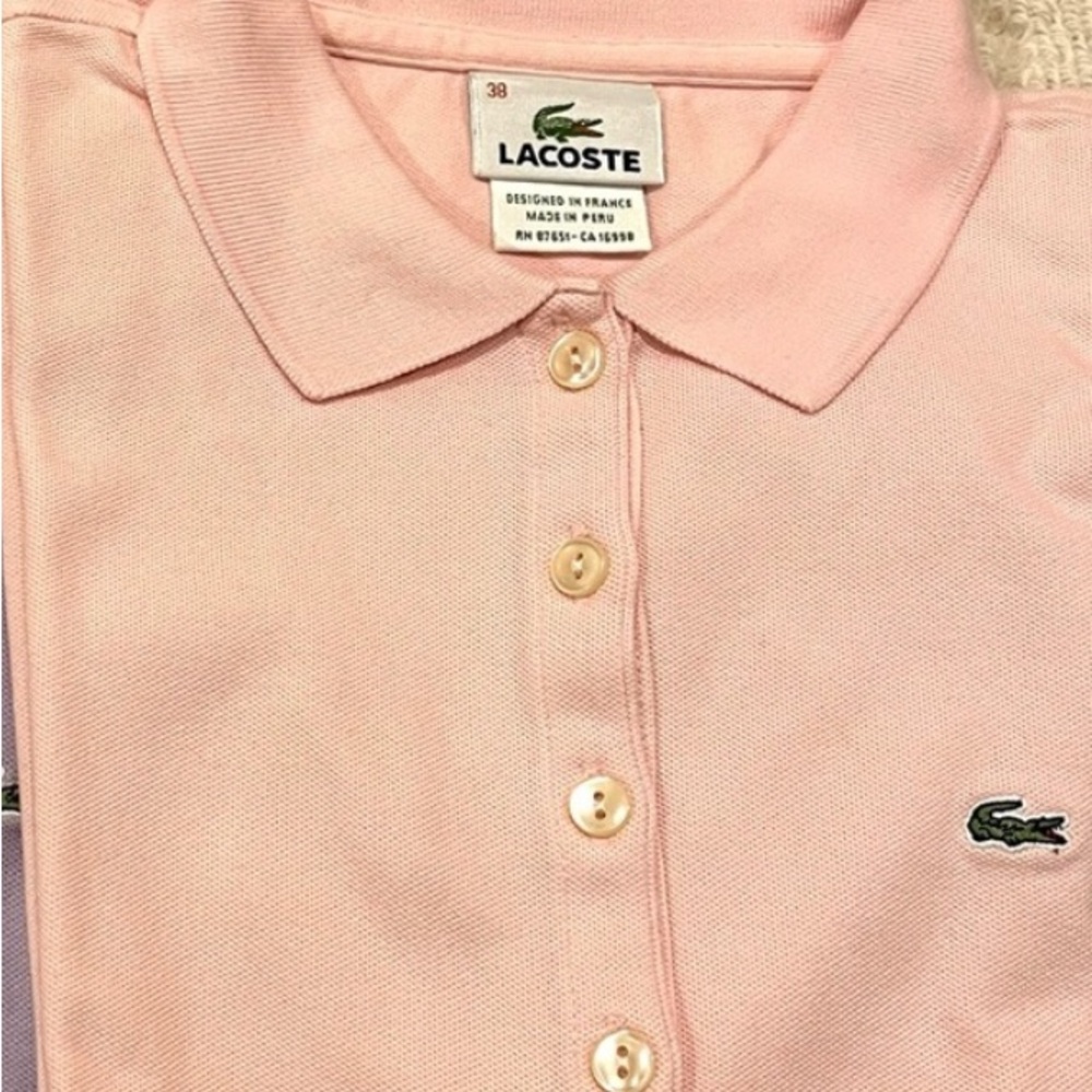 Lacoste Light Pink Polo Shirt